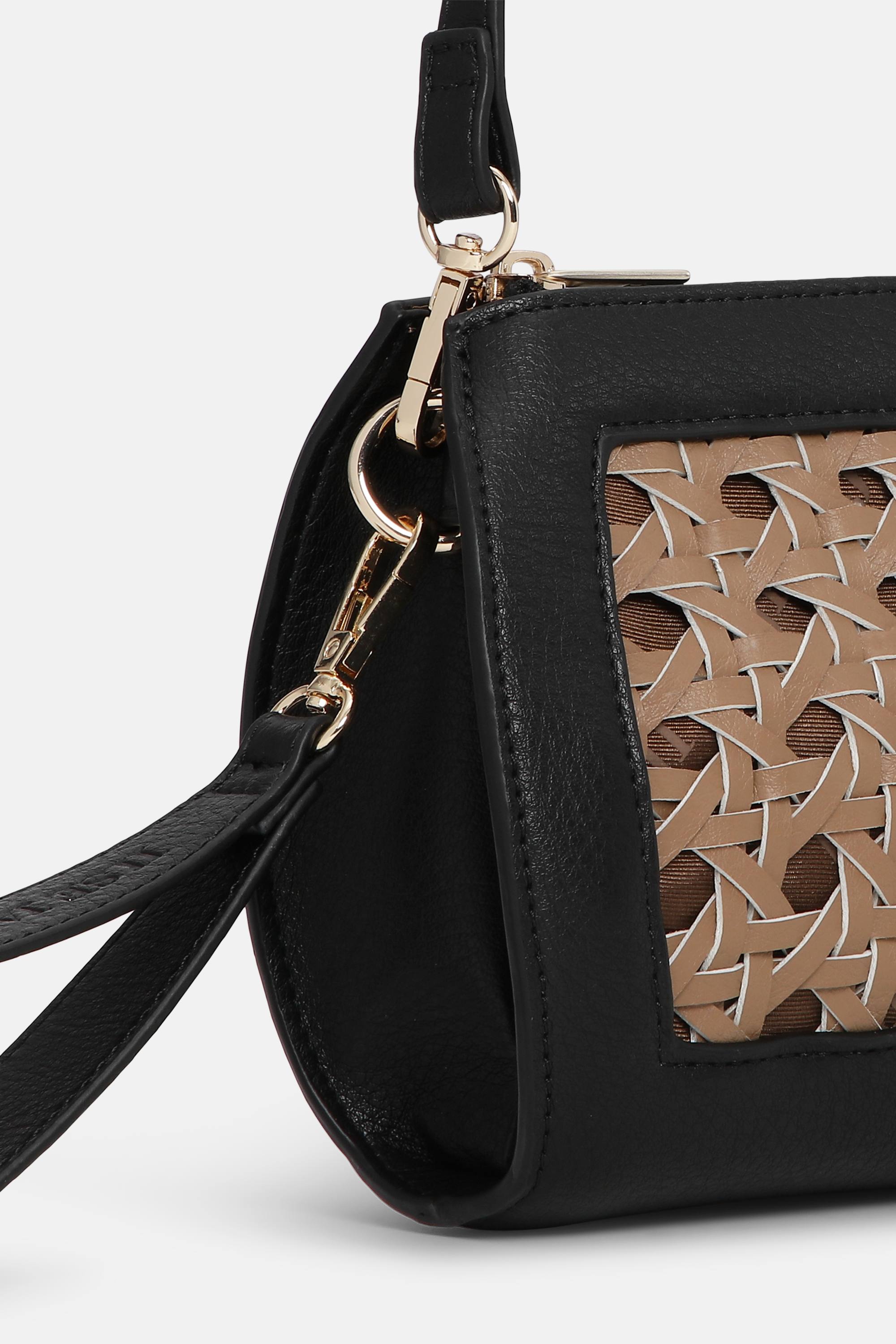 Braided Clutch - Mocca Black